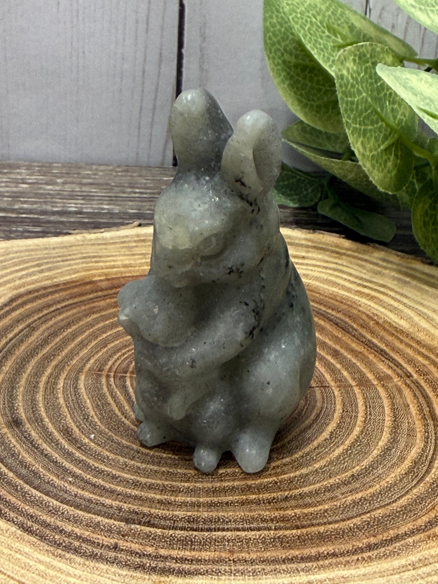 Rabbit Carving - Mom and Baby