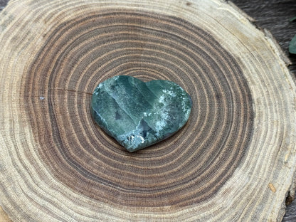 Moss Agate Hearts