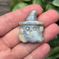 Moonstone Ghost with Witch Hat Carving