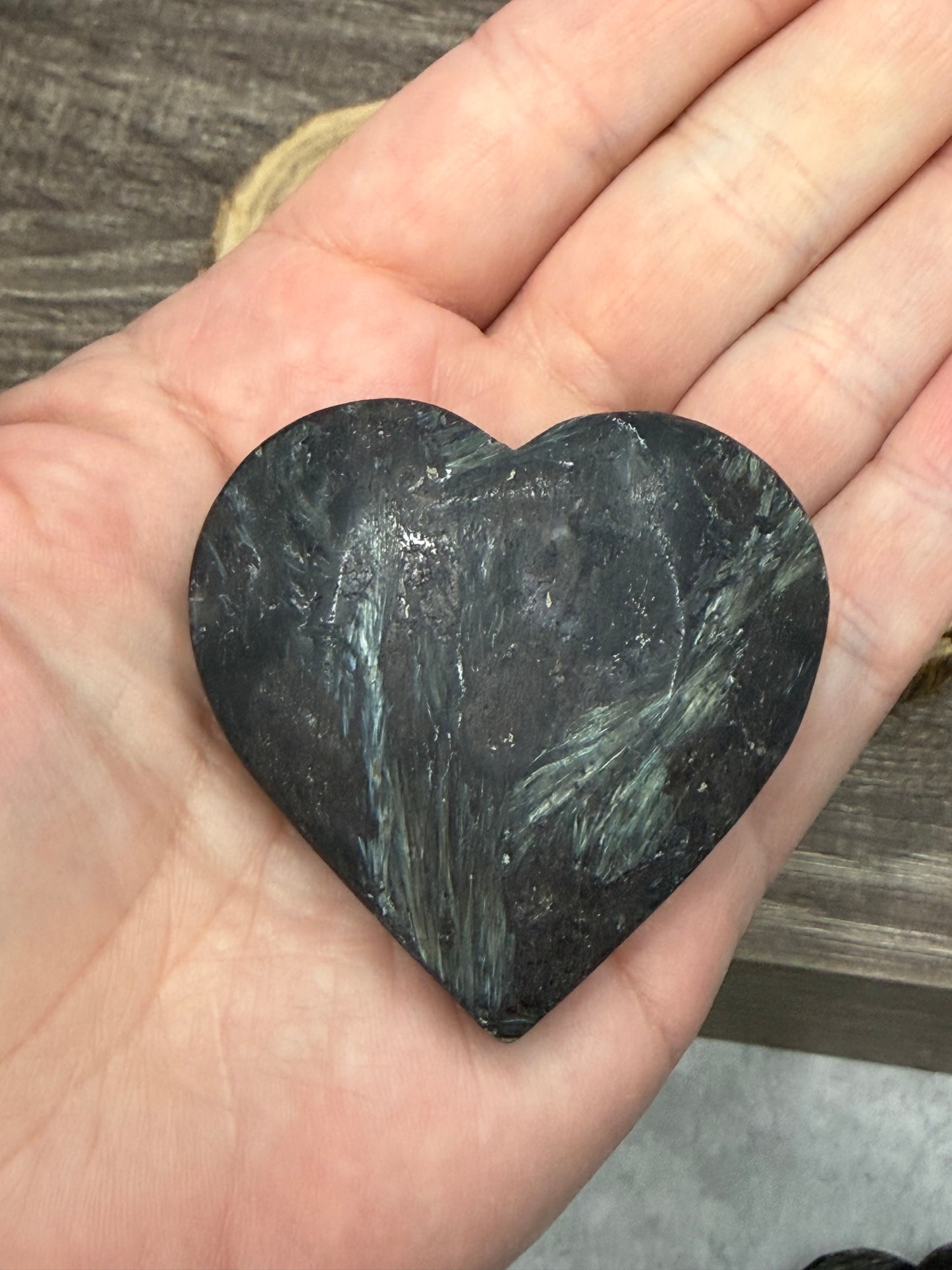 Garnet and Astrophyllite Hearts