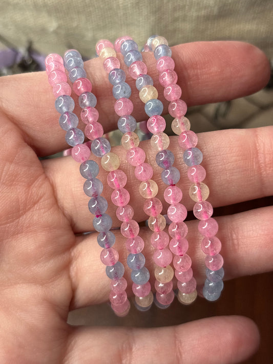 Morganite - Bracelet 4 mm