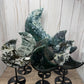 Moss Agate Moons on Stands (larger)