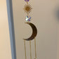 Gold Sun Catcher - Moon