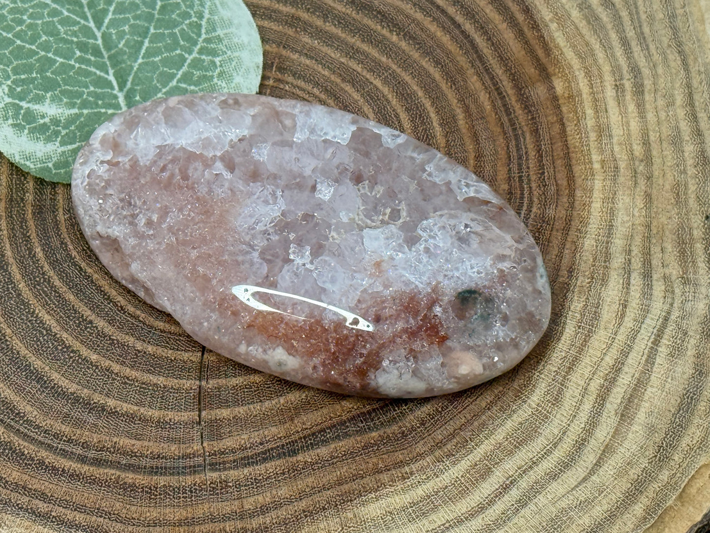 Pink Amethyst Palm Stones