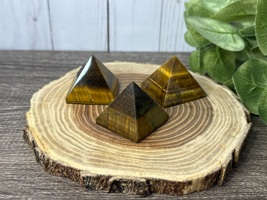 Tigers Eye Pyramid