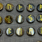 Tigers Eye Rune SetElder Futhark Lettering