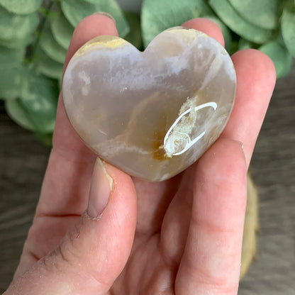 Flower Agate Hearts