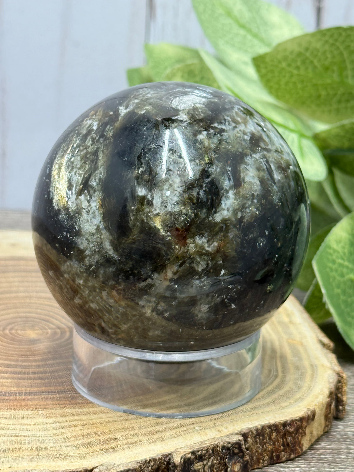 Green Mica Sphere