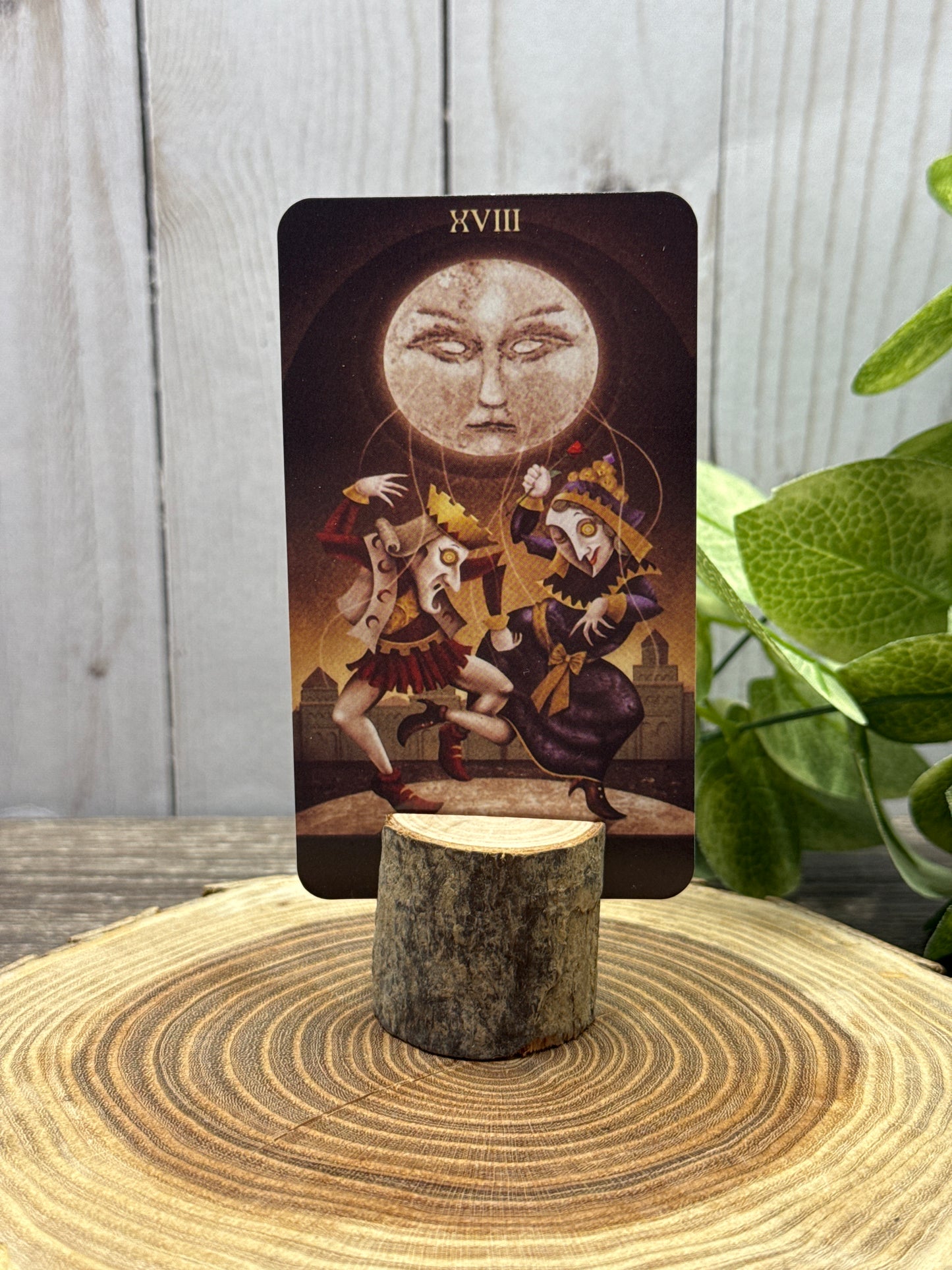 Card Stand, Card Holder - Wooden Natural Branch