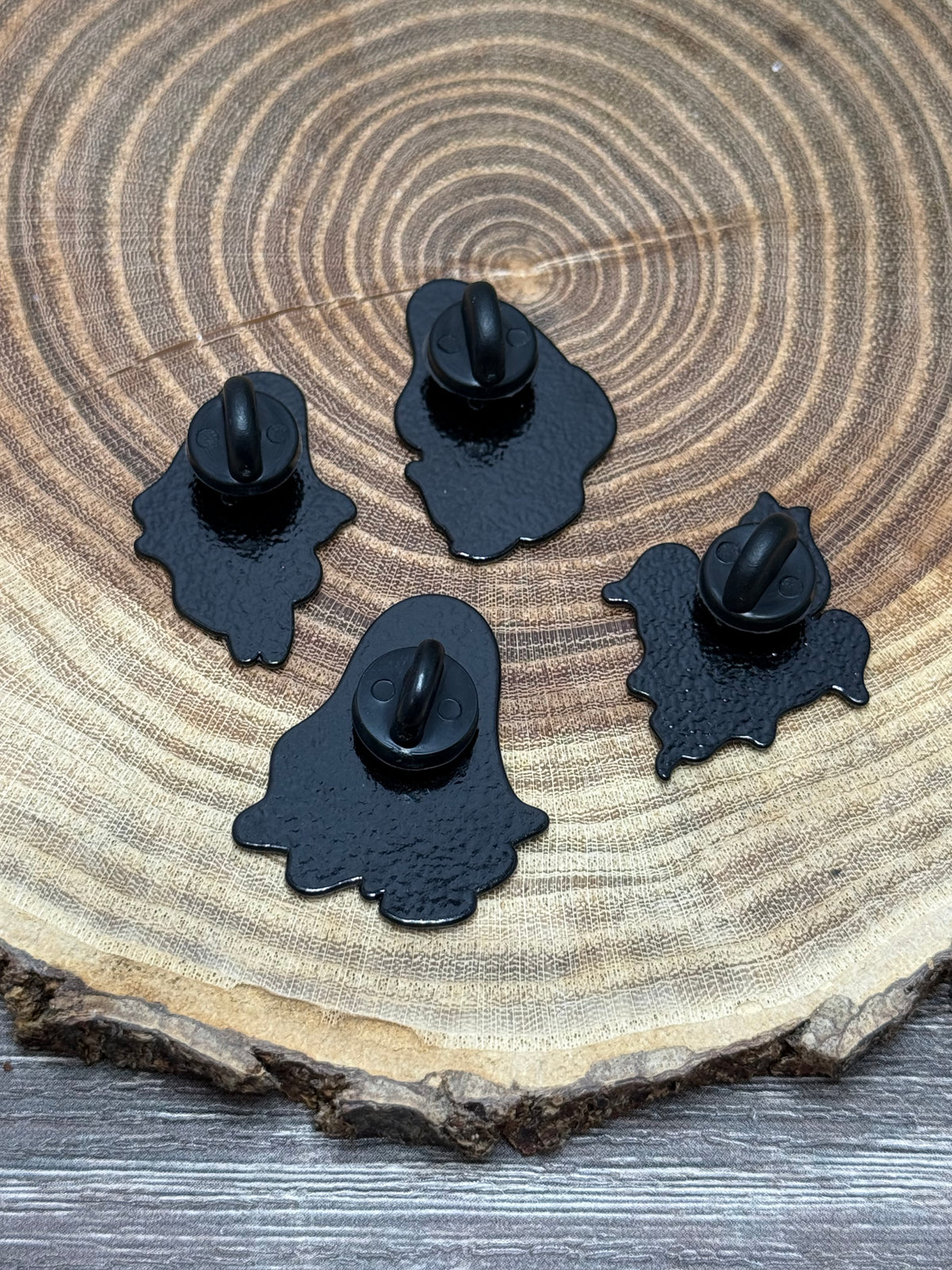 Ghost and Cat Pin - Multiple Designs
