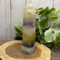 Fluorite Towers Larger - Yellow and Purple