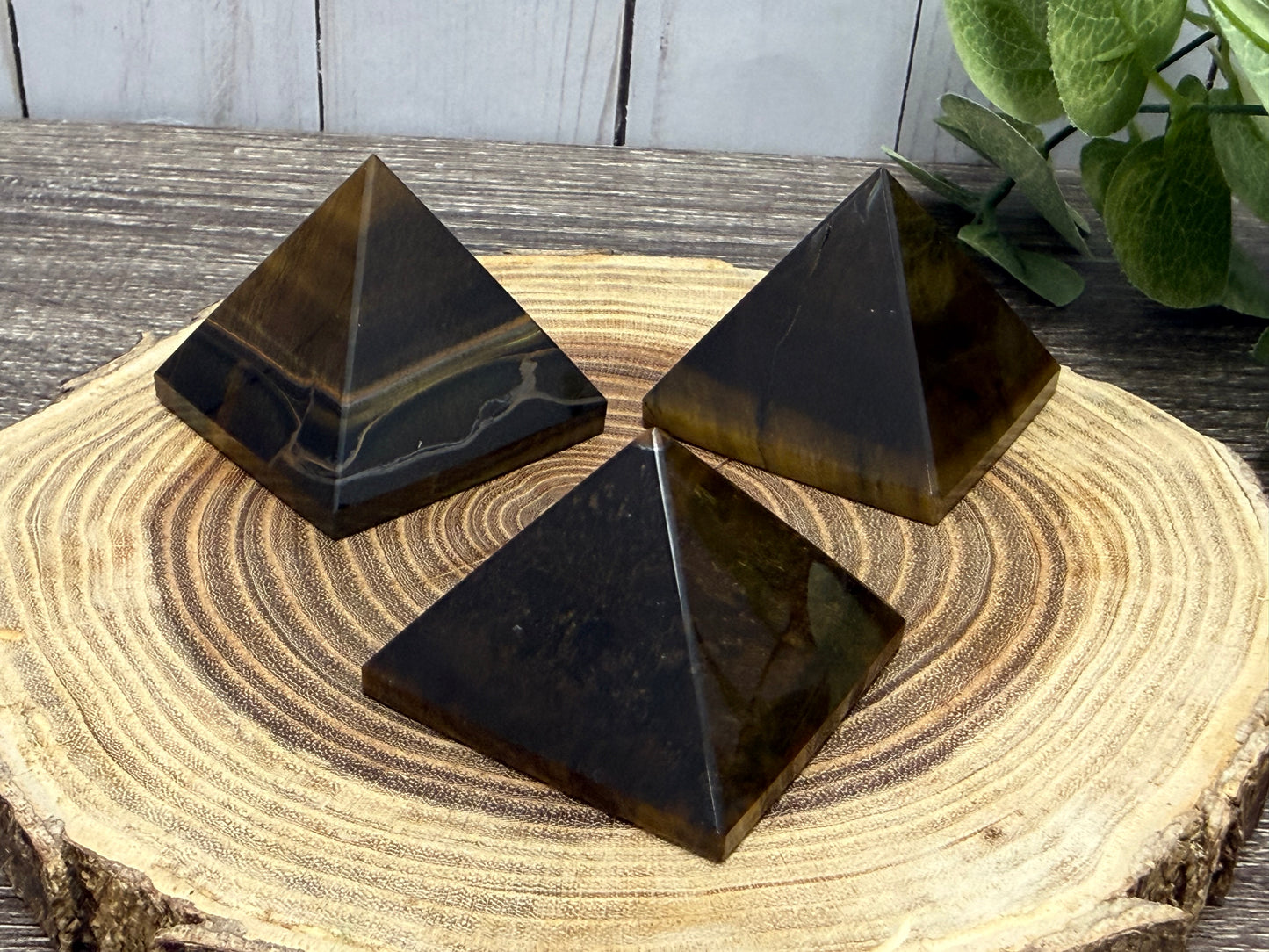 Tigers Eye Pyramid
