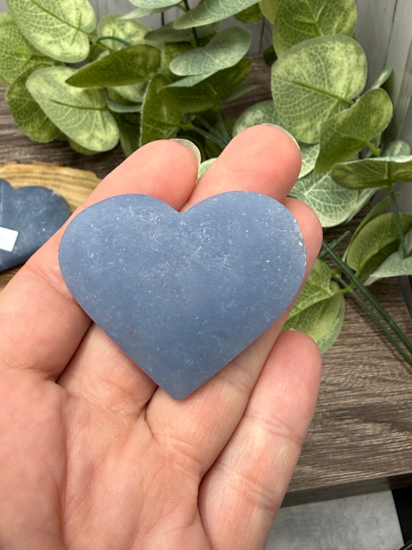 Angelite Carved Hearts