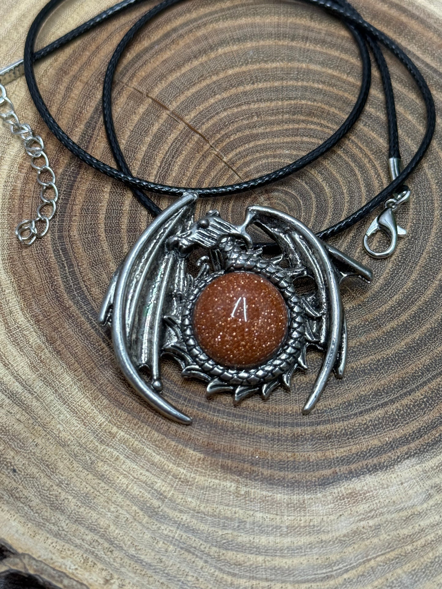 Dragon Round Pendant (Smaller)