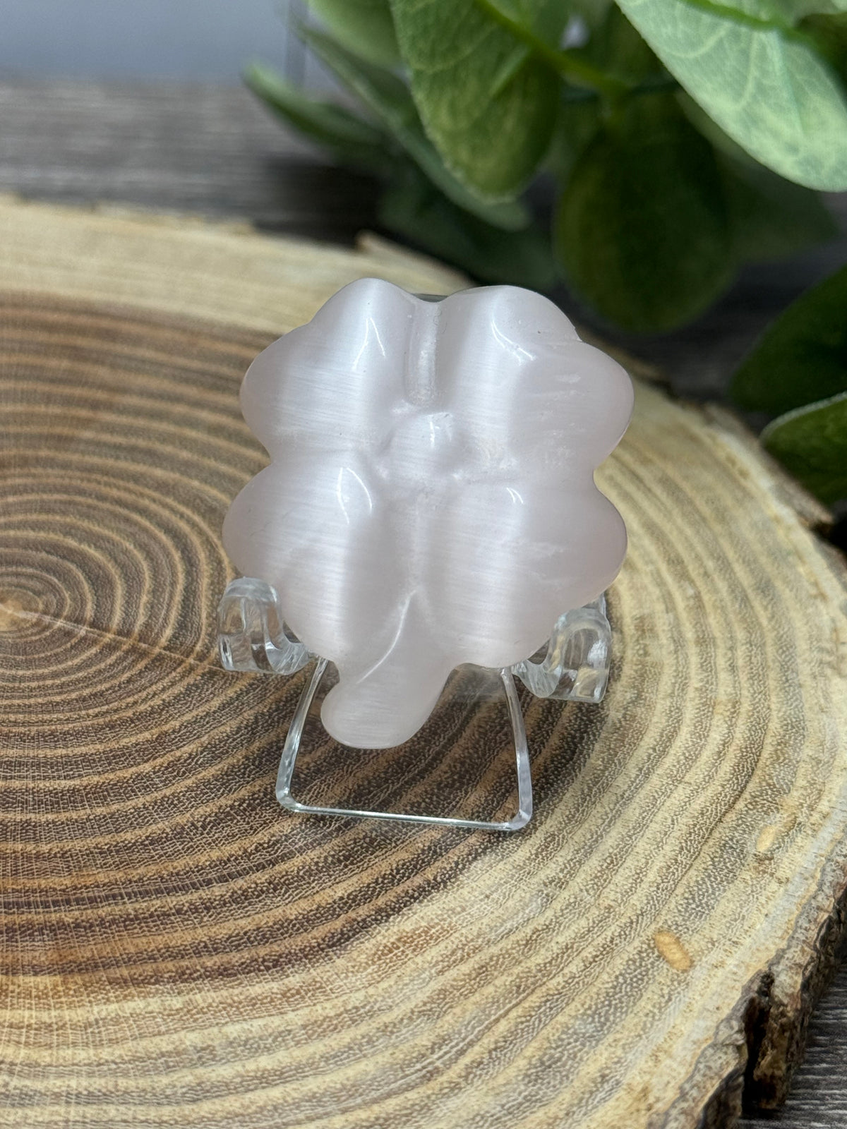 Four Leaf Clovers - Cats Eye Crystal