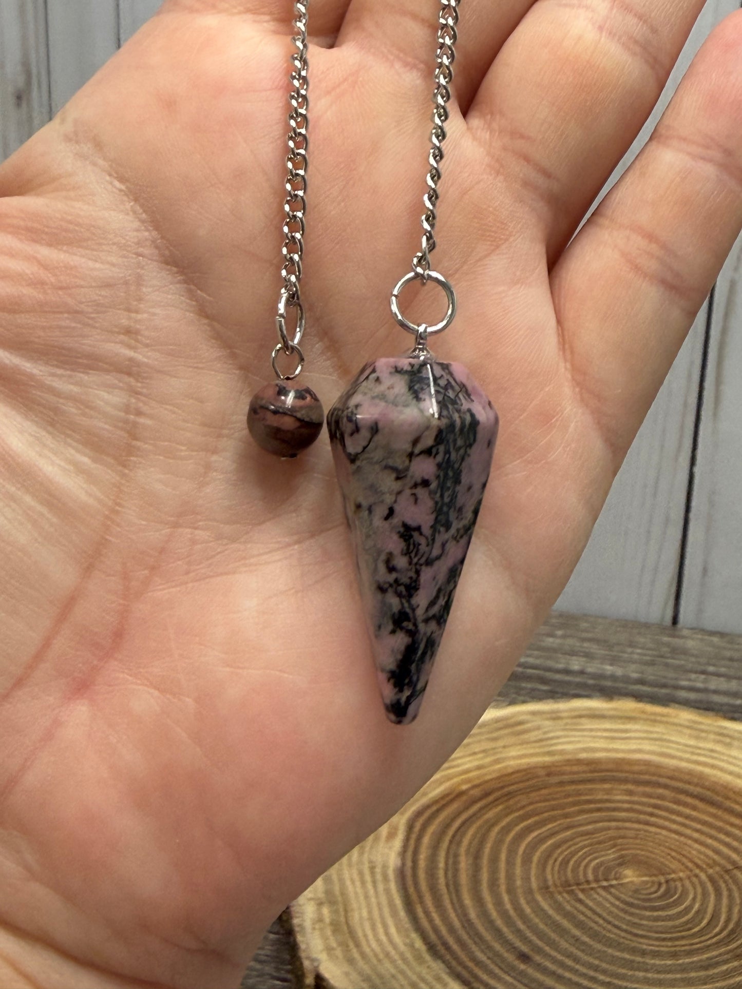 Pendulum Tapered Style - Rhodonite