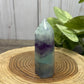 Purple and Green Fluorite Towers