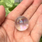 Aura Coated Clear Quartz  Mini Sphere