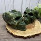 Skull Bowl - Green Jade