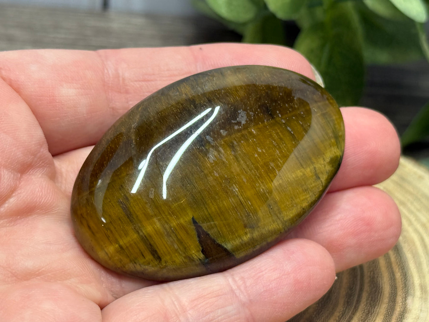 Tigers Eye Palm Stones