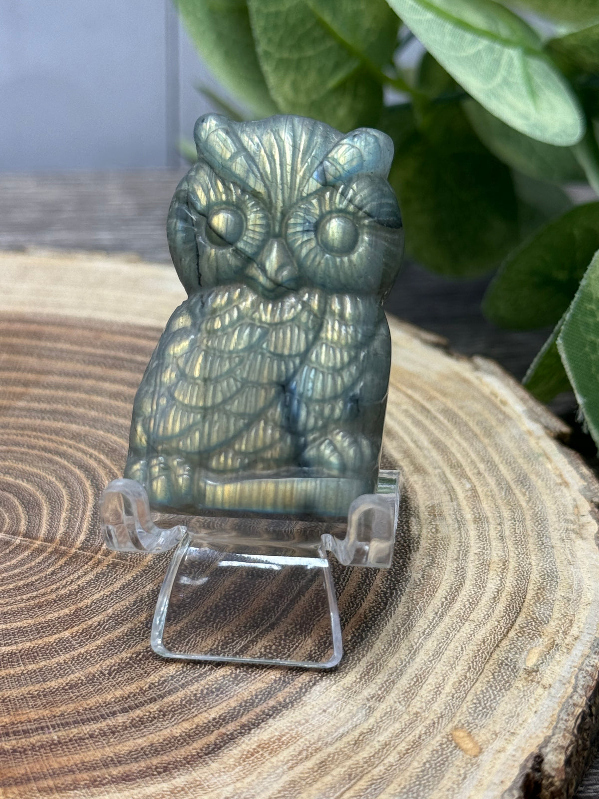 Owl - Labradorite Carvings