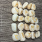 Peach Moonstone Rune Stones Set #2 Crystal with Elder Futhark Letterings