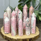 Pink Rhodonite Towers