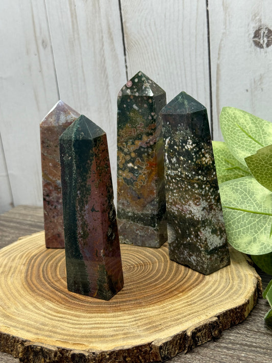 Ocean Jasper Towers - Rectangle Cut