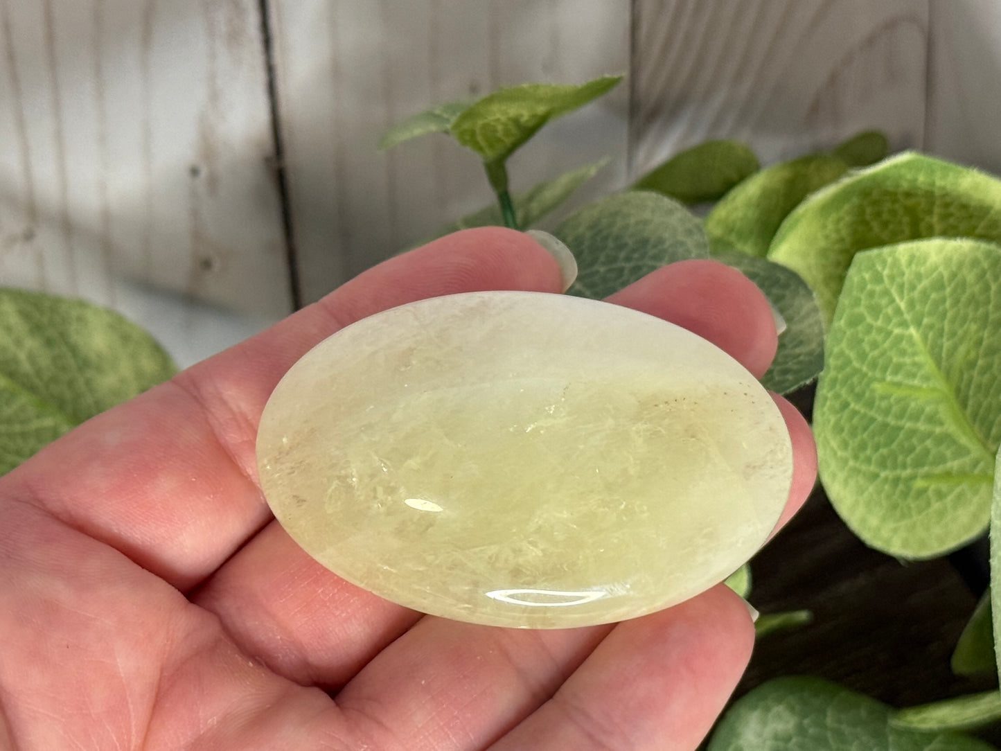 Lemon Citrine Palm Stones