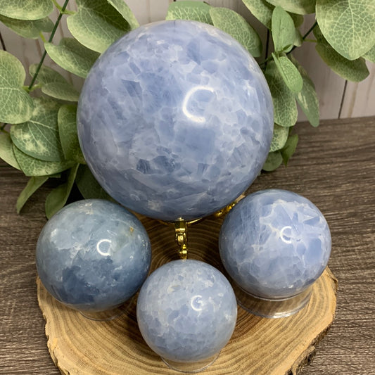 Blue Calcite Spheres