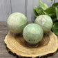 Pistachio Calcite Spheres