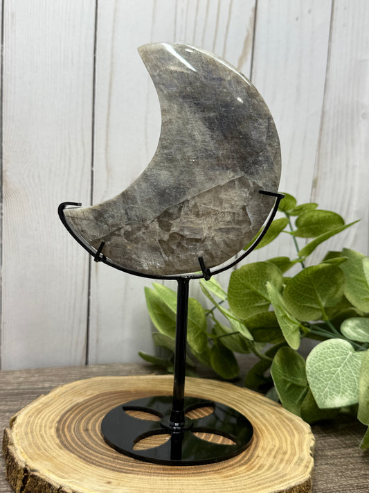 Moonstone Moon on Stand
