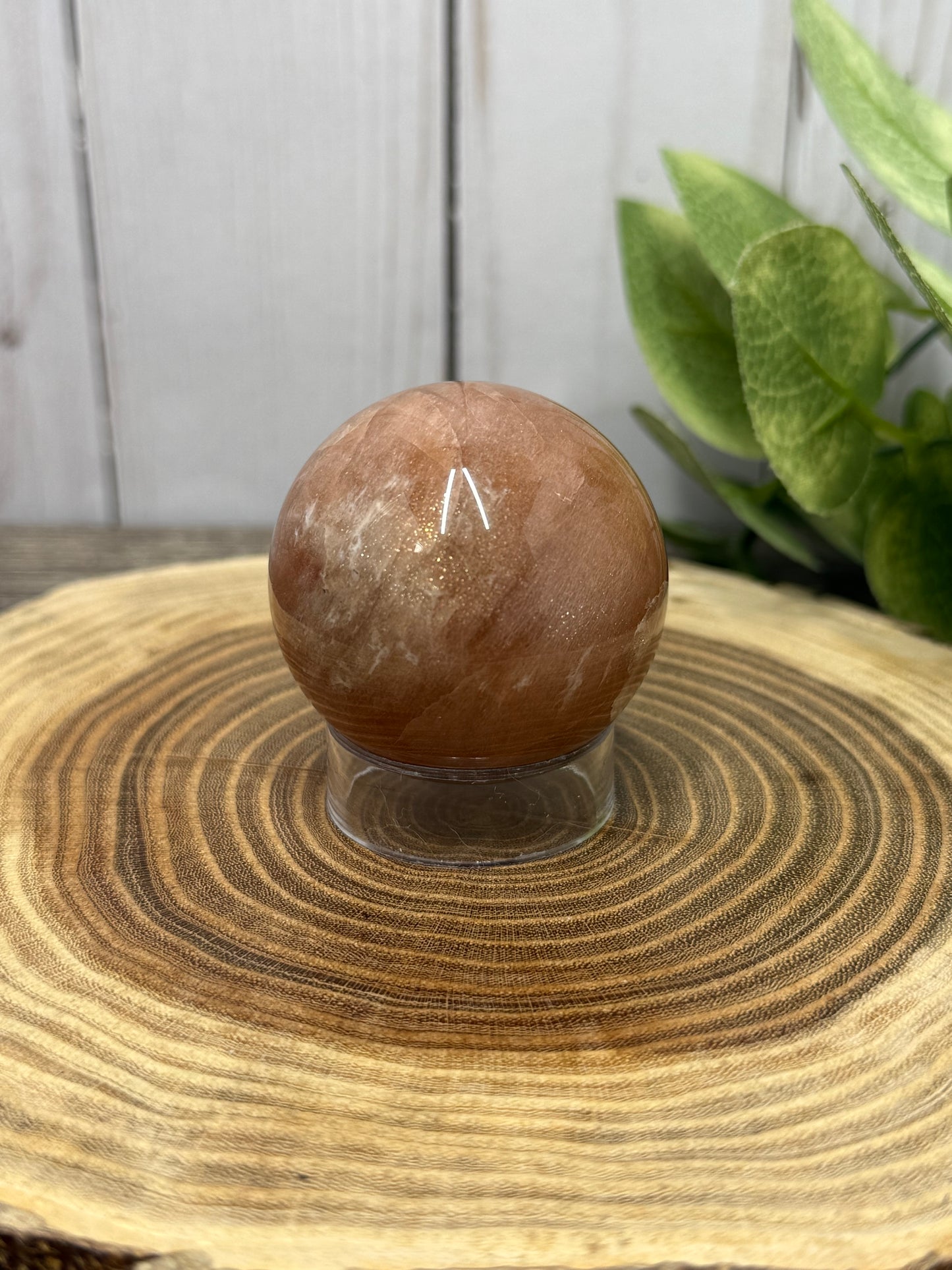 Peach Moonstone Spheres