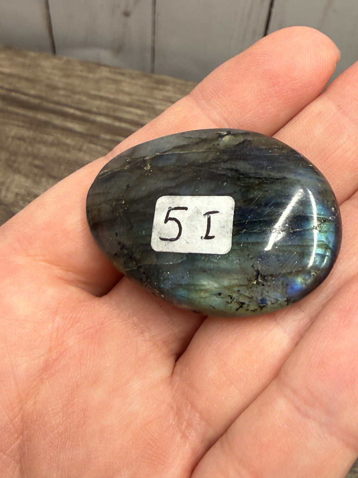 Labradorite Palm Stones - small