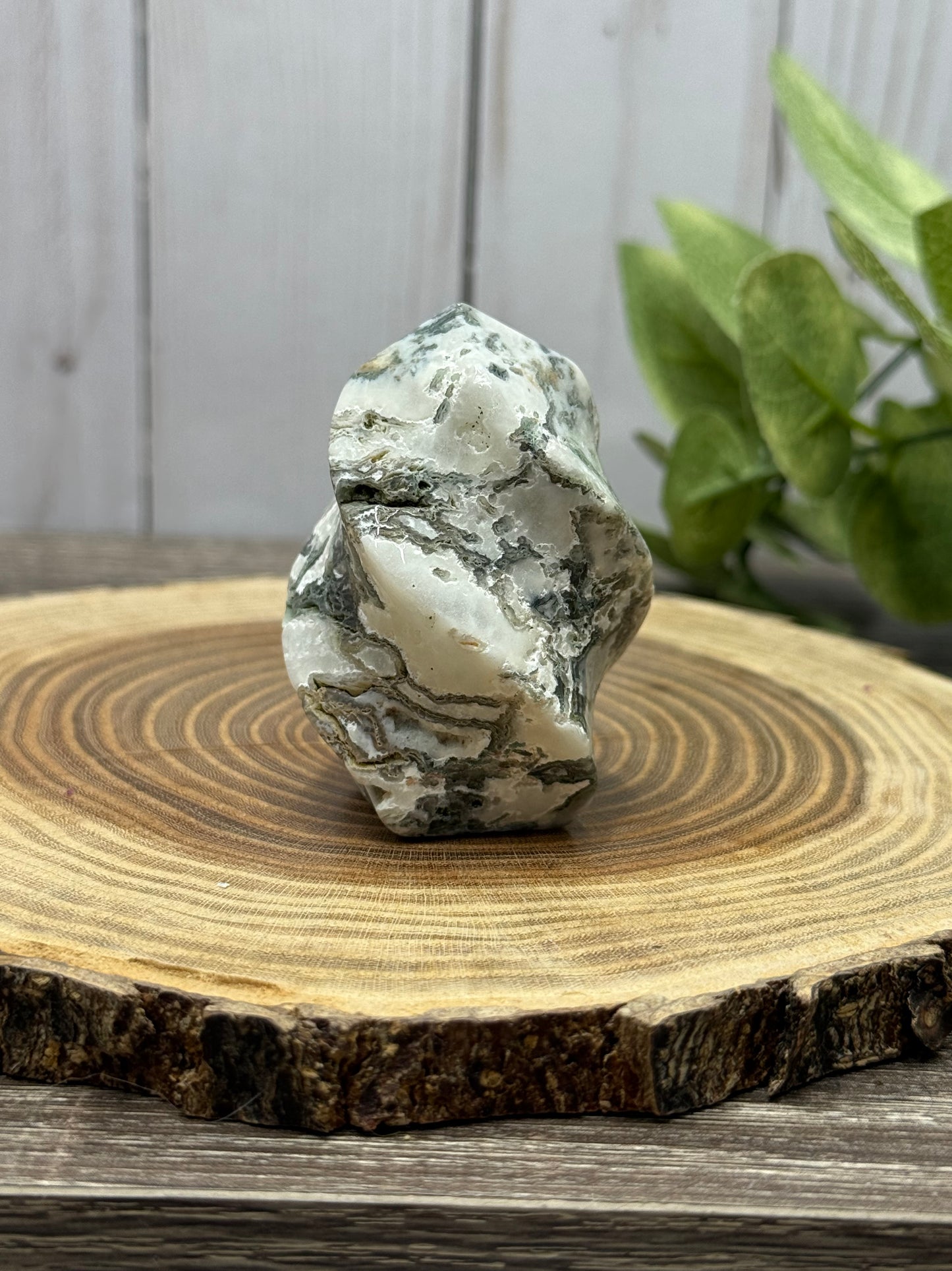 Moss Agate Flames
