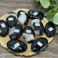 Black Agate Palm Stones