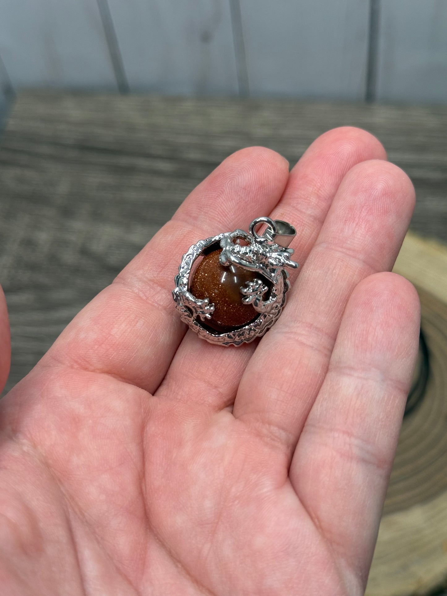 Dragon Wrapped Sphere Pendant