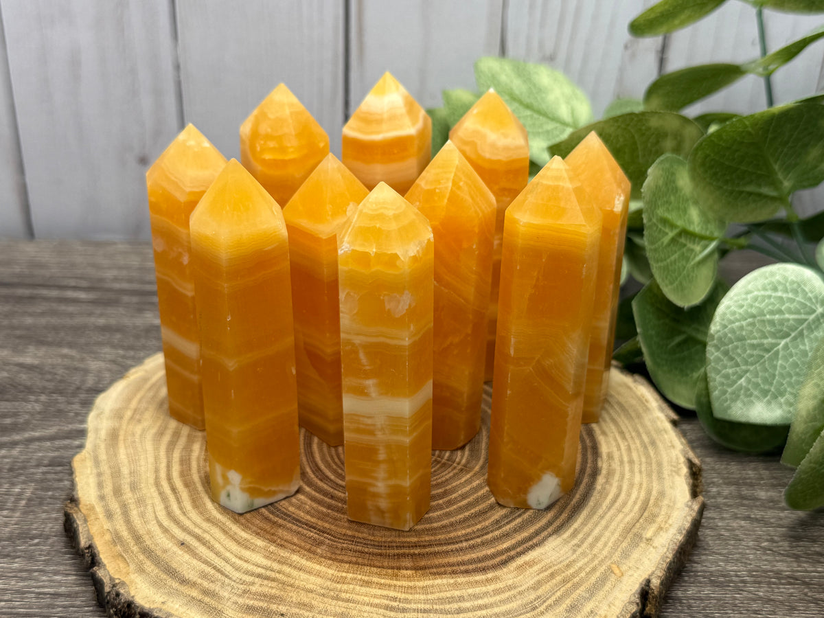 Orange Calcite Tower