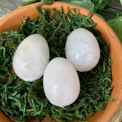 Eggs - Carnelian, Clear Quartz, Rose Quartz, Green Aventurine, Obsidian