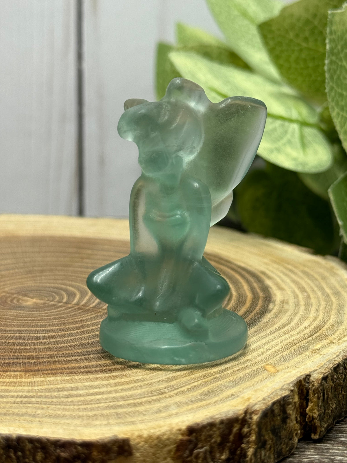 Fluorite Fairy Tinkerbell Carving