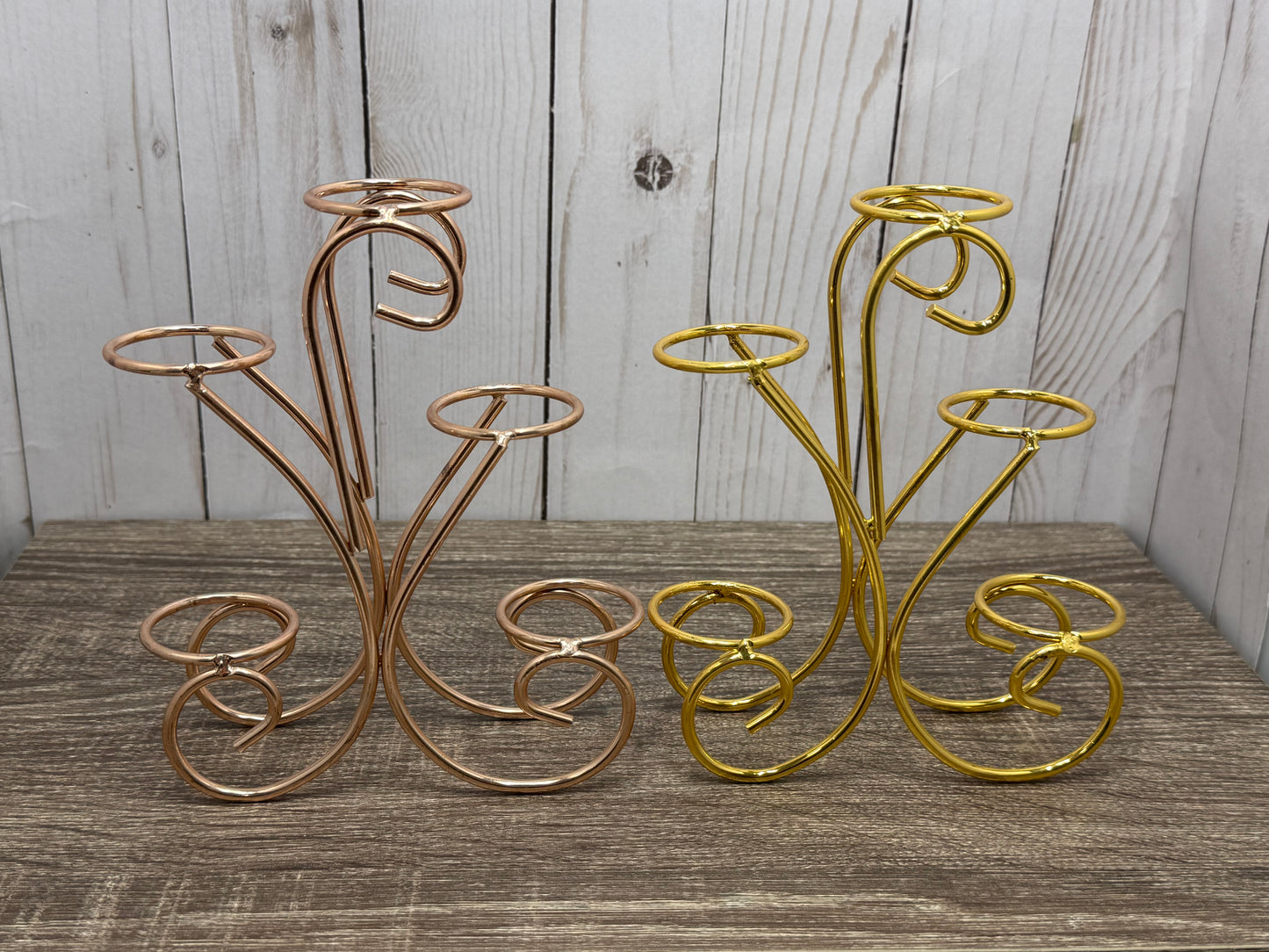 Multi Metal 5 Sphere Decorative Holder
