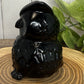 Large Owl Carvings - Black Obsidian
