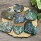Moss Agate Hearts