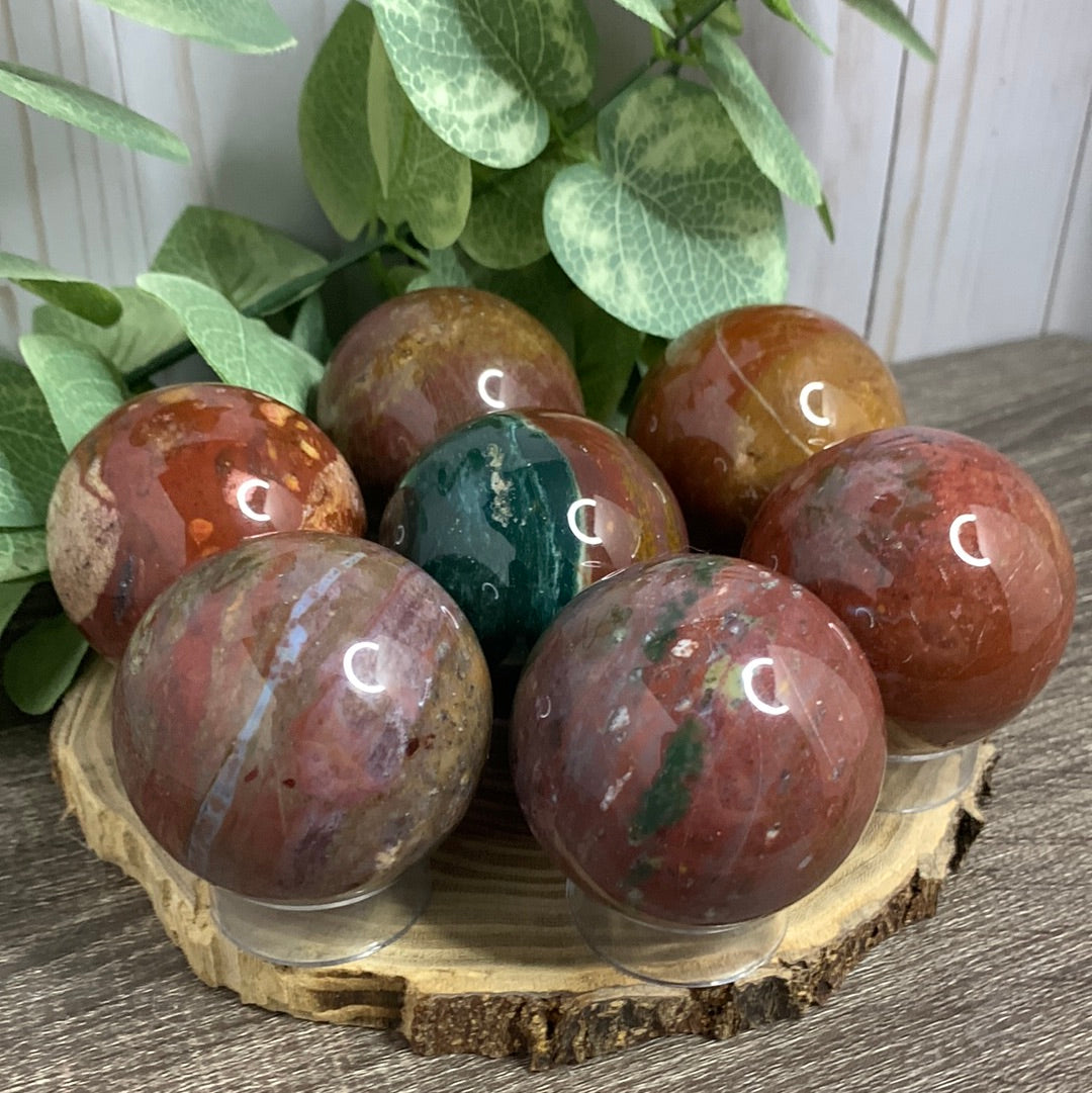 Ocean Jasper Spheres