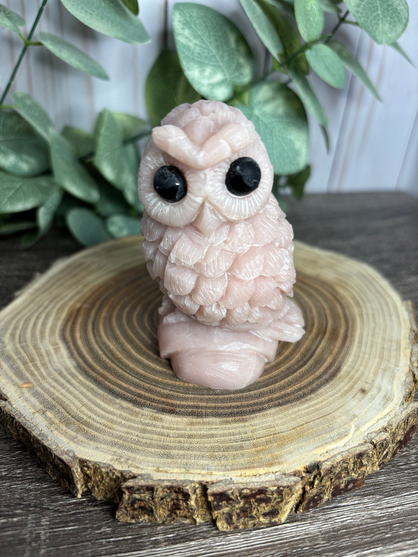 Pink Opal Owls