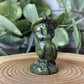 Owl with Witch Hat - Green Jade