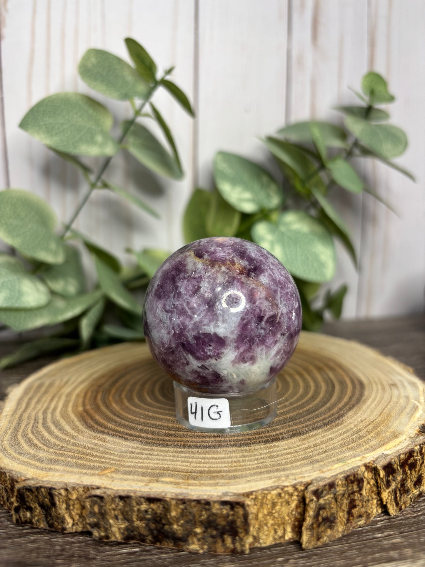 Lepidolite Sphere