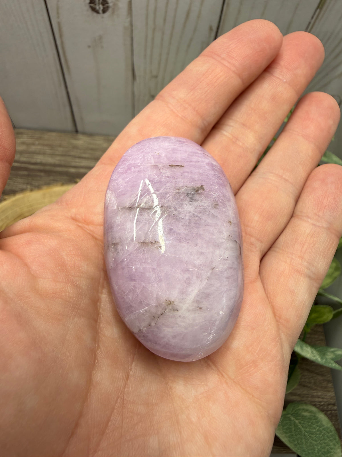 Kunzite Palm Stones