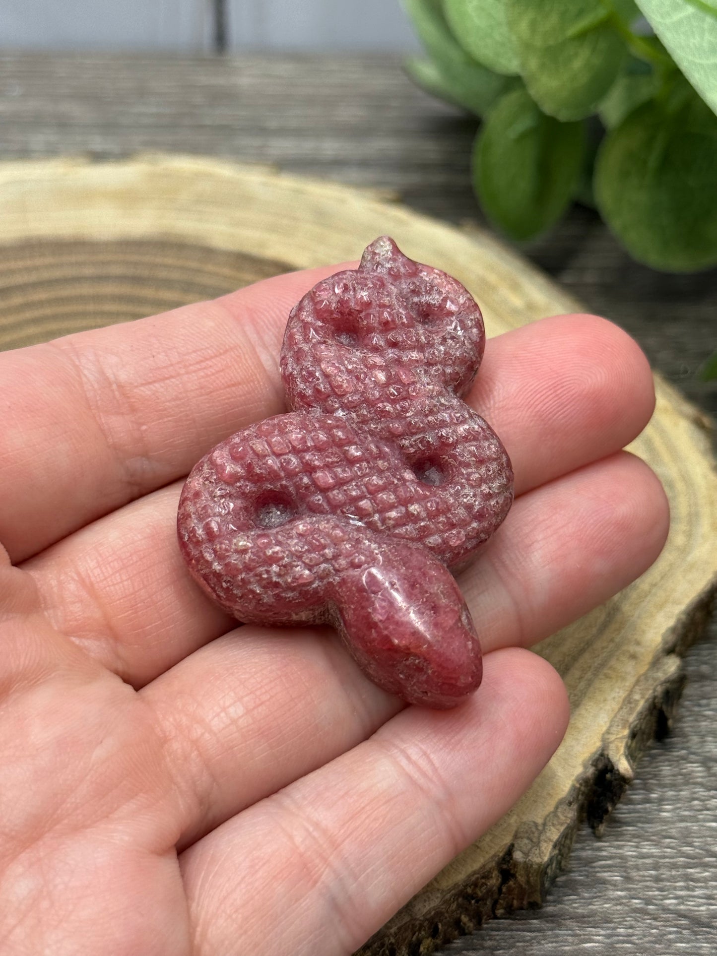 Snakes - Rhodonite and chevron amethyst