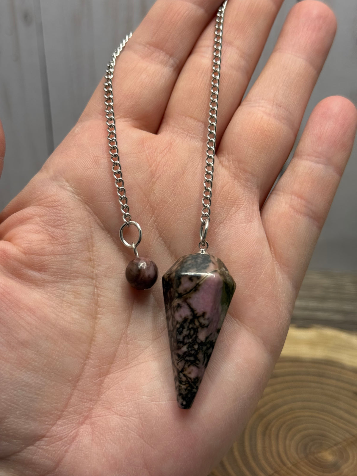 Pendulum Tapered Style - Rhodonite